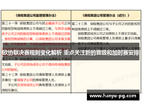 欧协联决赛规则变化解析 重点关注新的晋级和加时赛安排