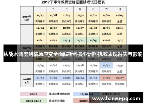 从战术调度到临场应变全面解析科曼亚洲杯执教表现得失与影响 从战术调度到临场应变全面解析科曼亚洲杯执教表现得失与影响